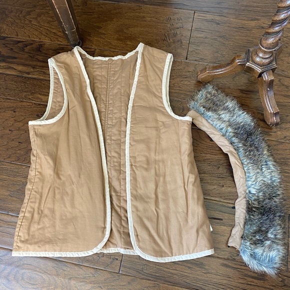 Gap Corduroy Jacket Coat Faux Fur Collar Removable - Picture 8 of 8